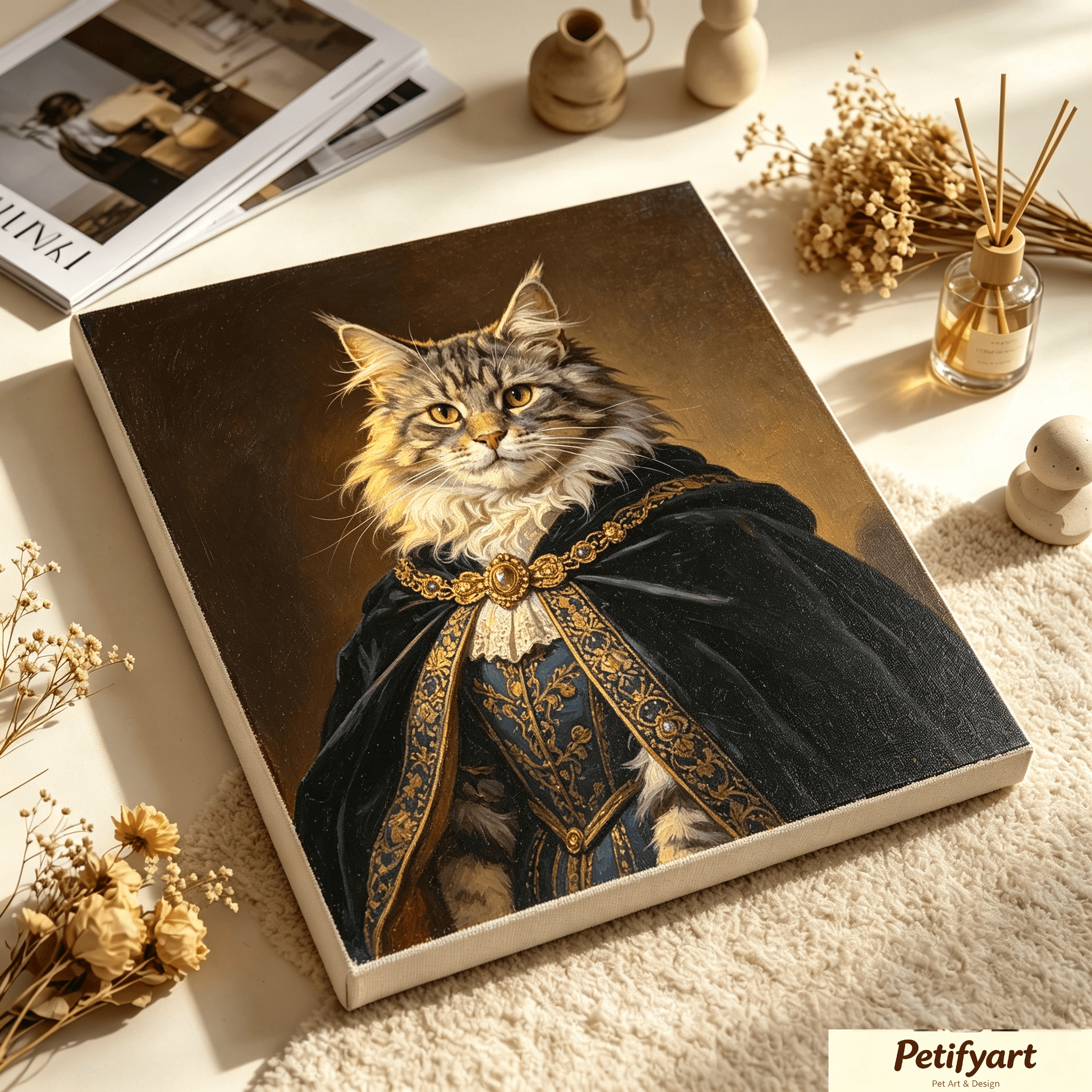 custom royal court noble dog portrait, regal royal pet canvas wall art, unframed custom royal court noble dog portrait, regal royal pet canvas wall art, unframed