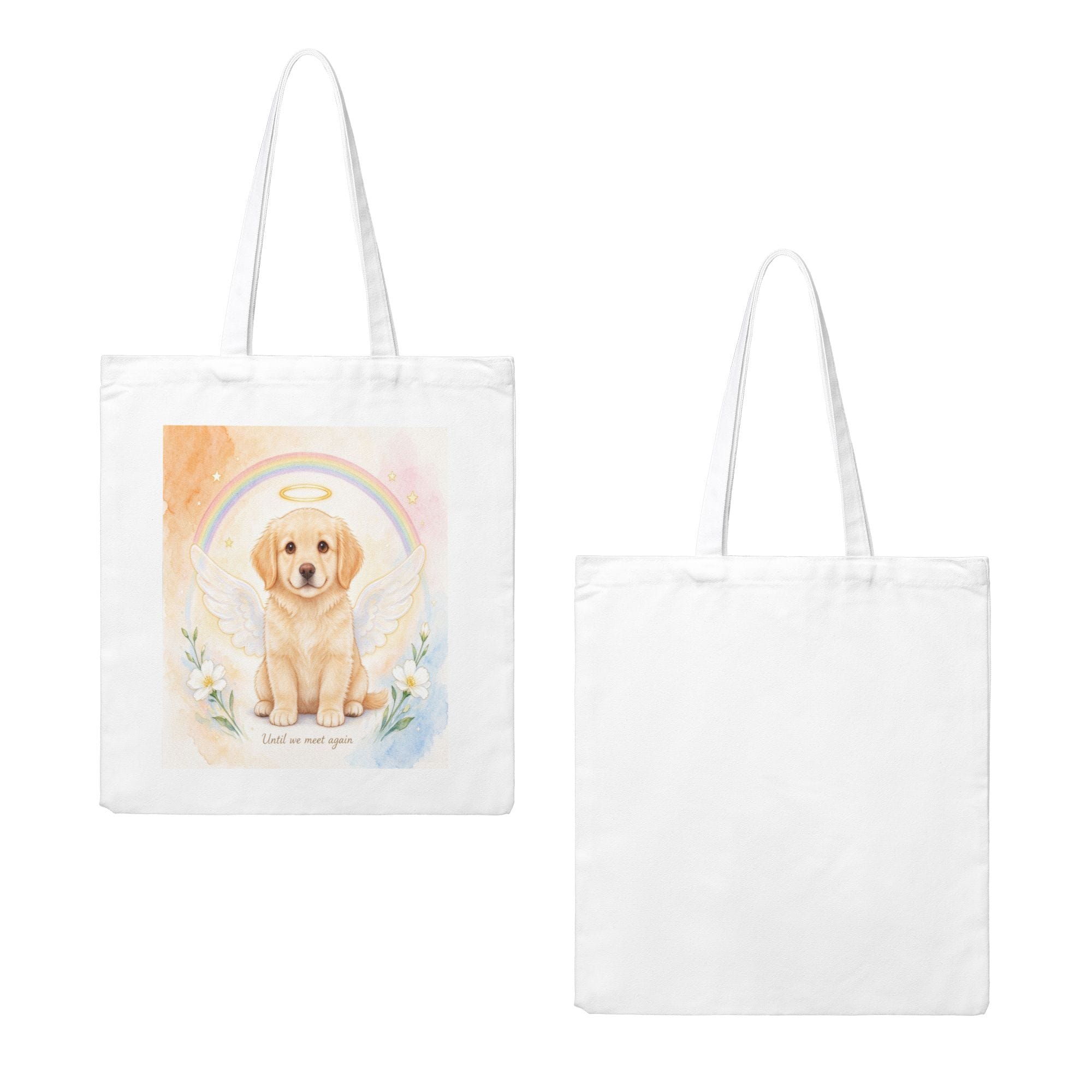 pet memorial rainbow bridge cat watercolor canvas tote bag.png 2 pet memorial rainbow bridge cat watercolor canvas tote bag.png 2