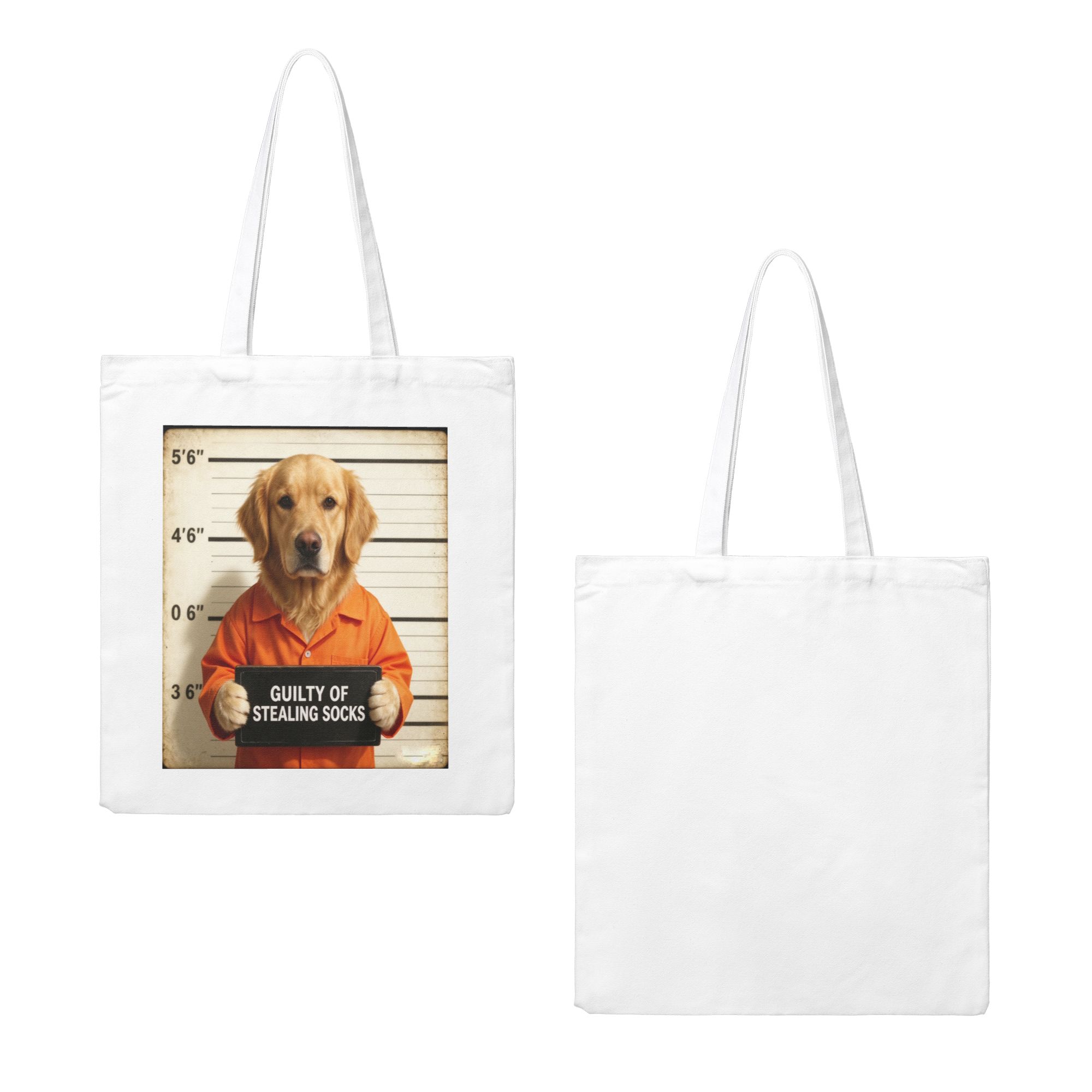 custom pet mugshot tote bag funny guilty dog portrait canvas handbag.jpg 2 custom pet mugshot tote bag funny guilty dog portrait canvas handbag.jpg 2