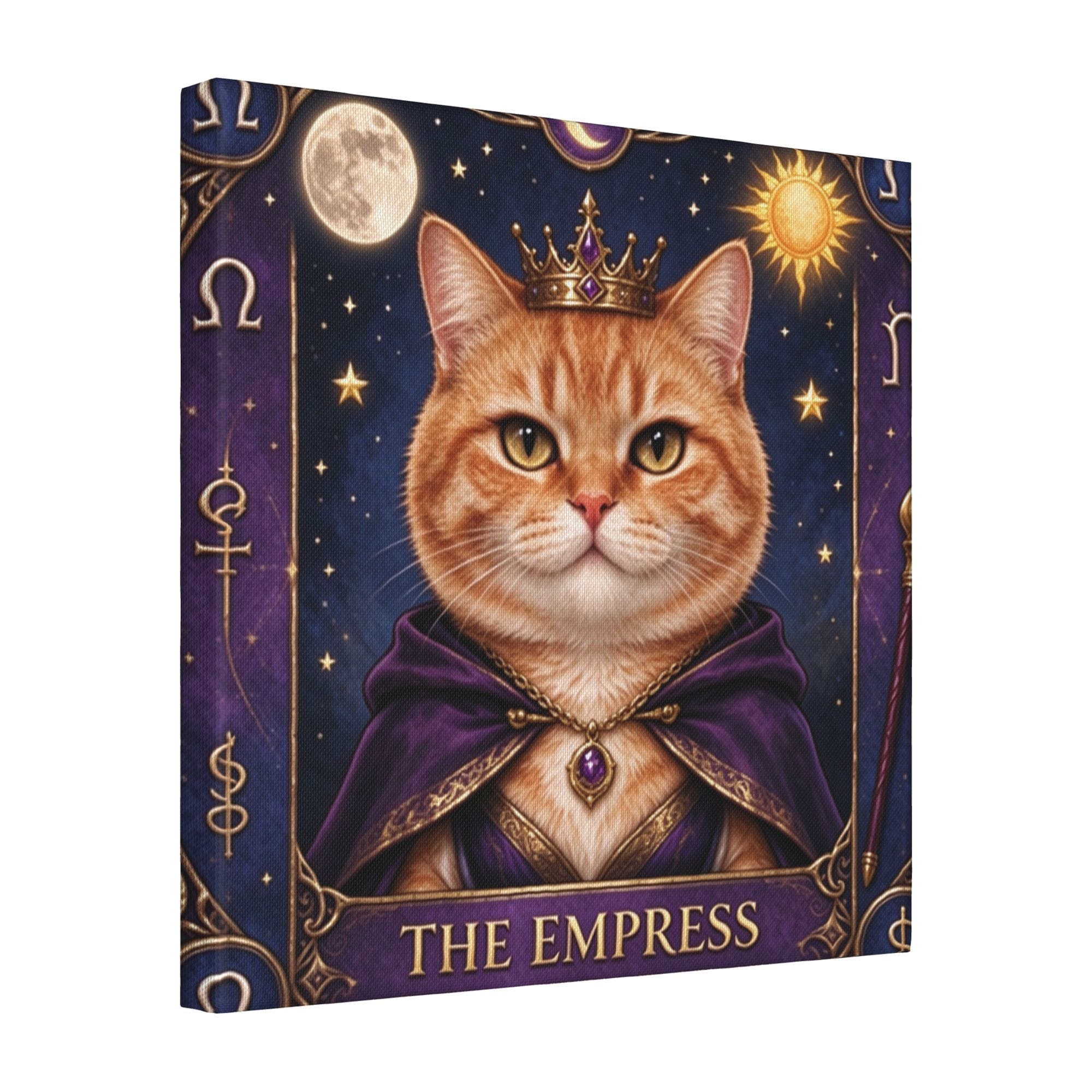 custom tarot pet portrait canvas art the empress cat dog wall decor.jpg2 custom tarot pet portrait canvas art the empress cat dog wall decor.jpg2