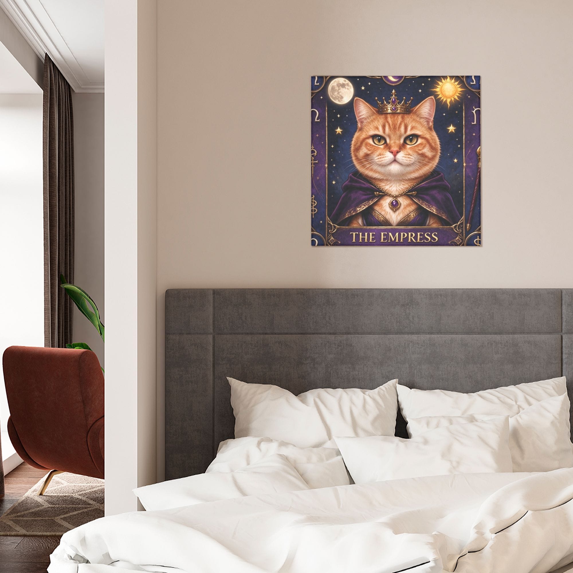 custom tarot pet portrait canvas art the empress cat dog wall decor.jpg7 custom tarot pet portrait canvas art the empress cat dog wall decor.jpg7