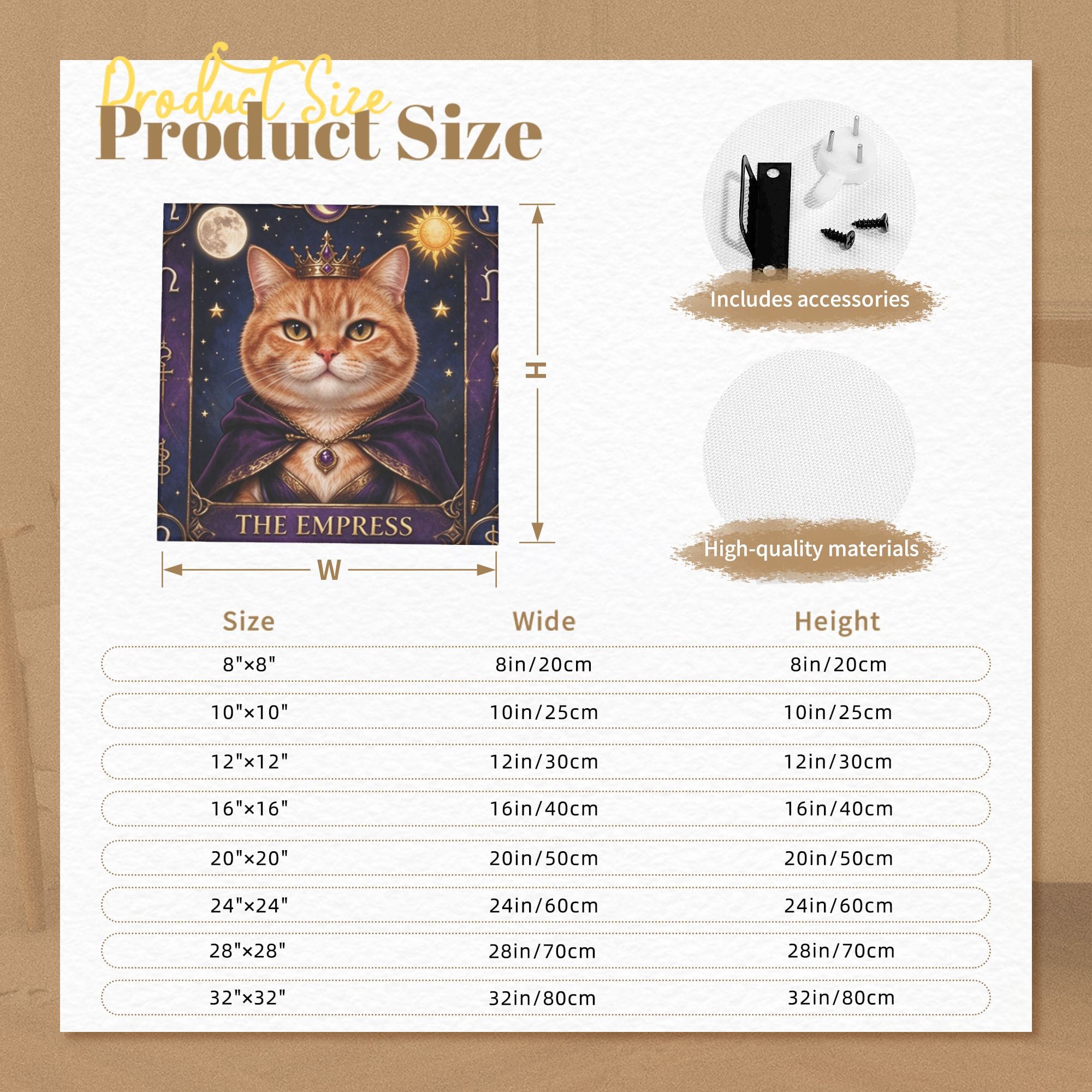 custom tarot pet portrait canvas art the empress cat dog wall decor.jpg 4 custom tarot pet portrait canvas art the empress cat dog wall decor.jpg 4