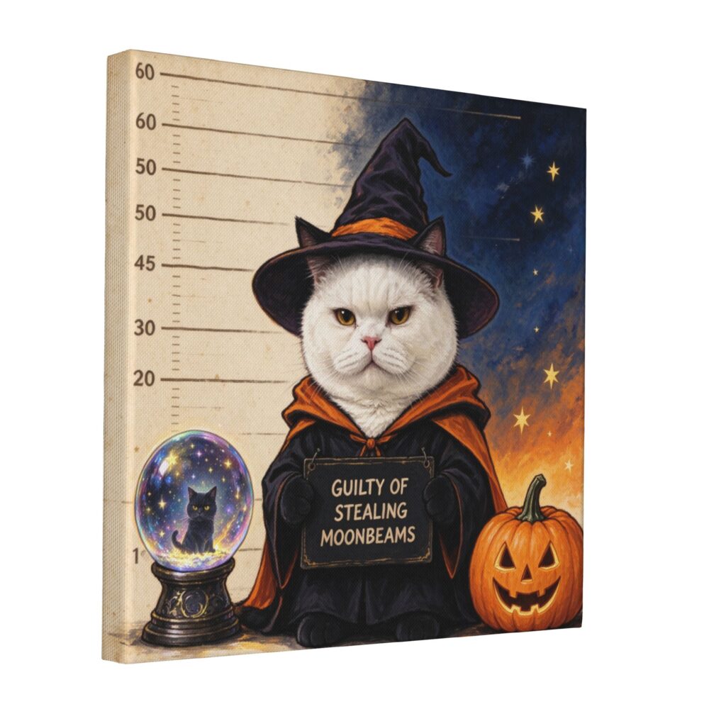 About halloween mugshot custom pet portrait vampire canvas art.jpg 1