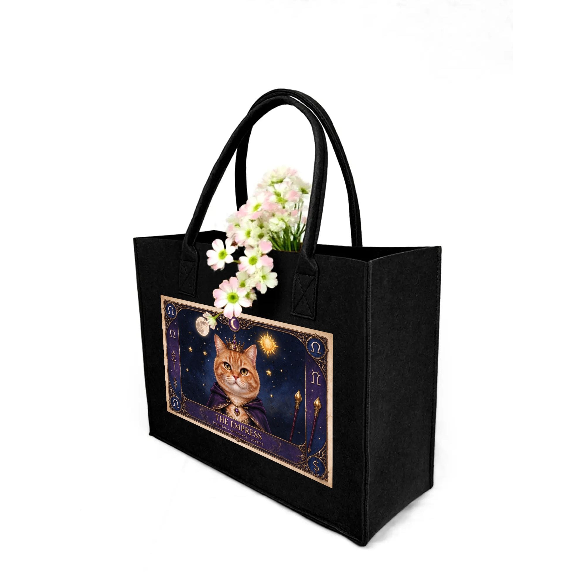the empress tarot orange cat felt tote bag vintage tarot art.png 3 the empress tarot orange cat felt tote bag vintage tarot art.png 3
