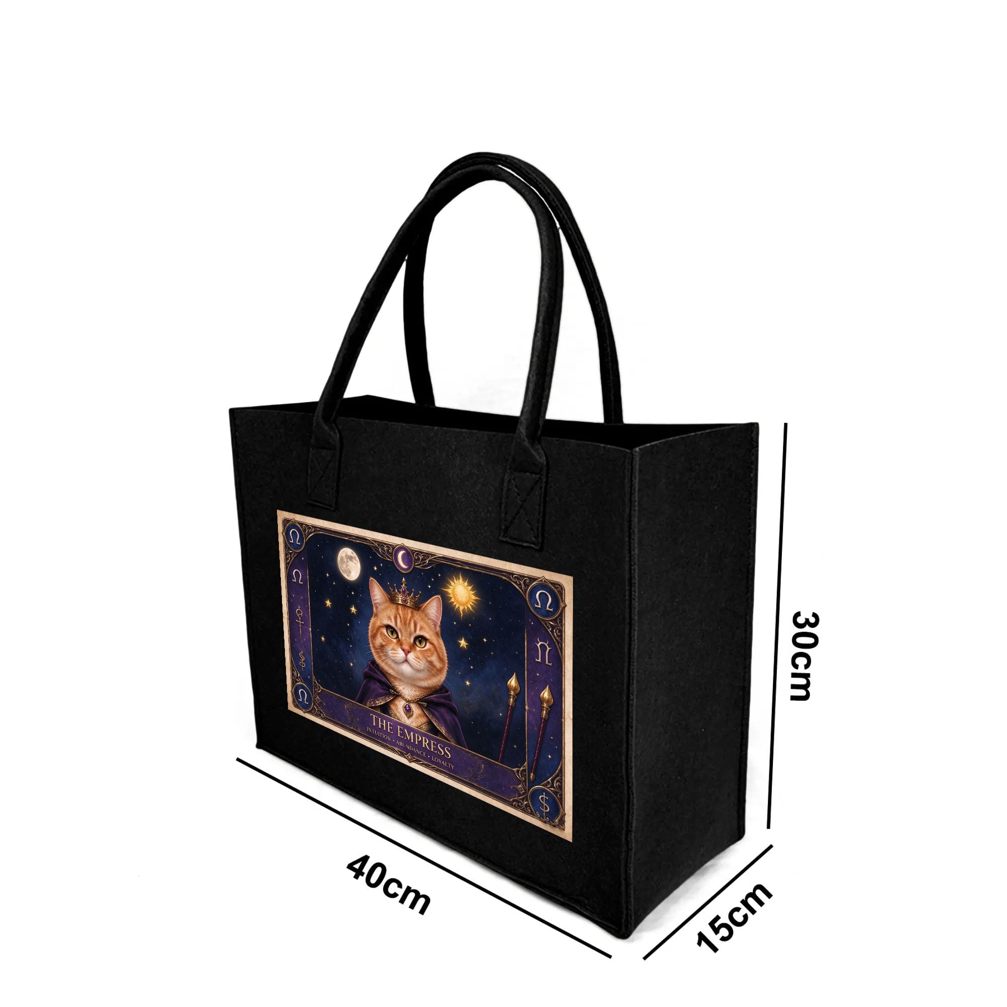 the empress tarot orange cat felt tote bag vintage tarot art.png 4 the empress tarot orange cat felt tote bag vintage tarot art.png 4
