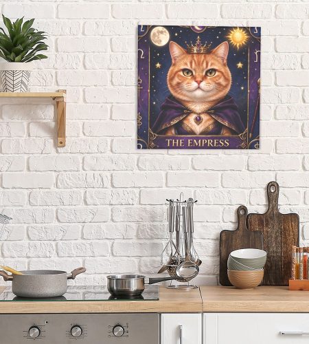About custom tarot pet portrait canvas art the empress cat dog wall decor.jpg5